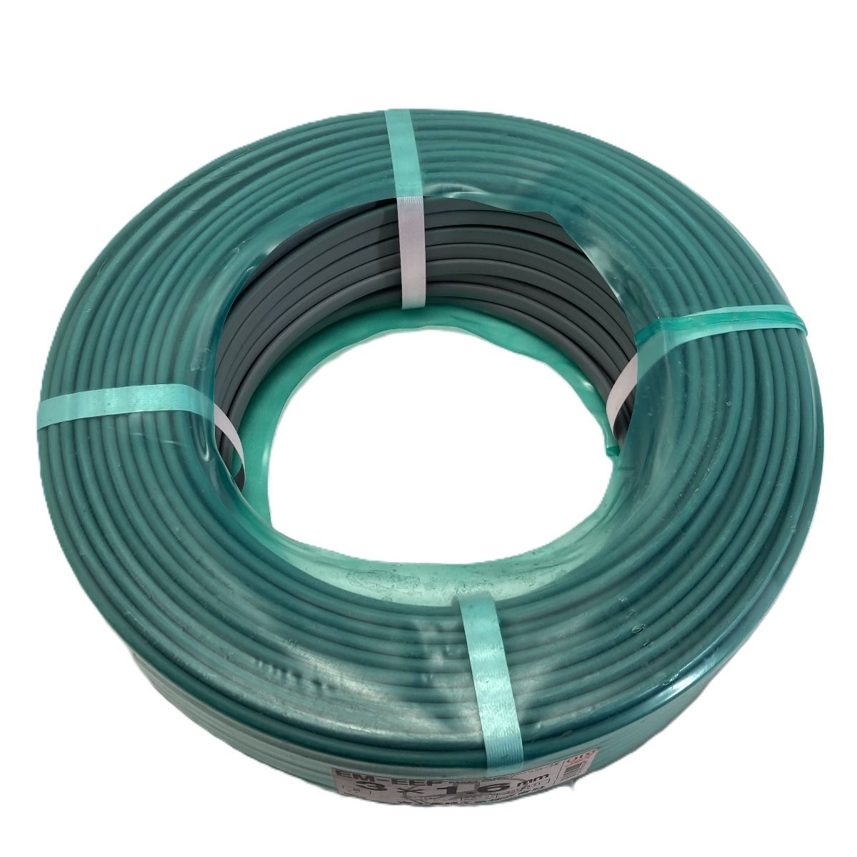 電材 EM-EEF エコケーブル .6 mm×長さ100 m 3芯 黒 白 赤 2025年 製造