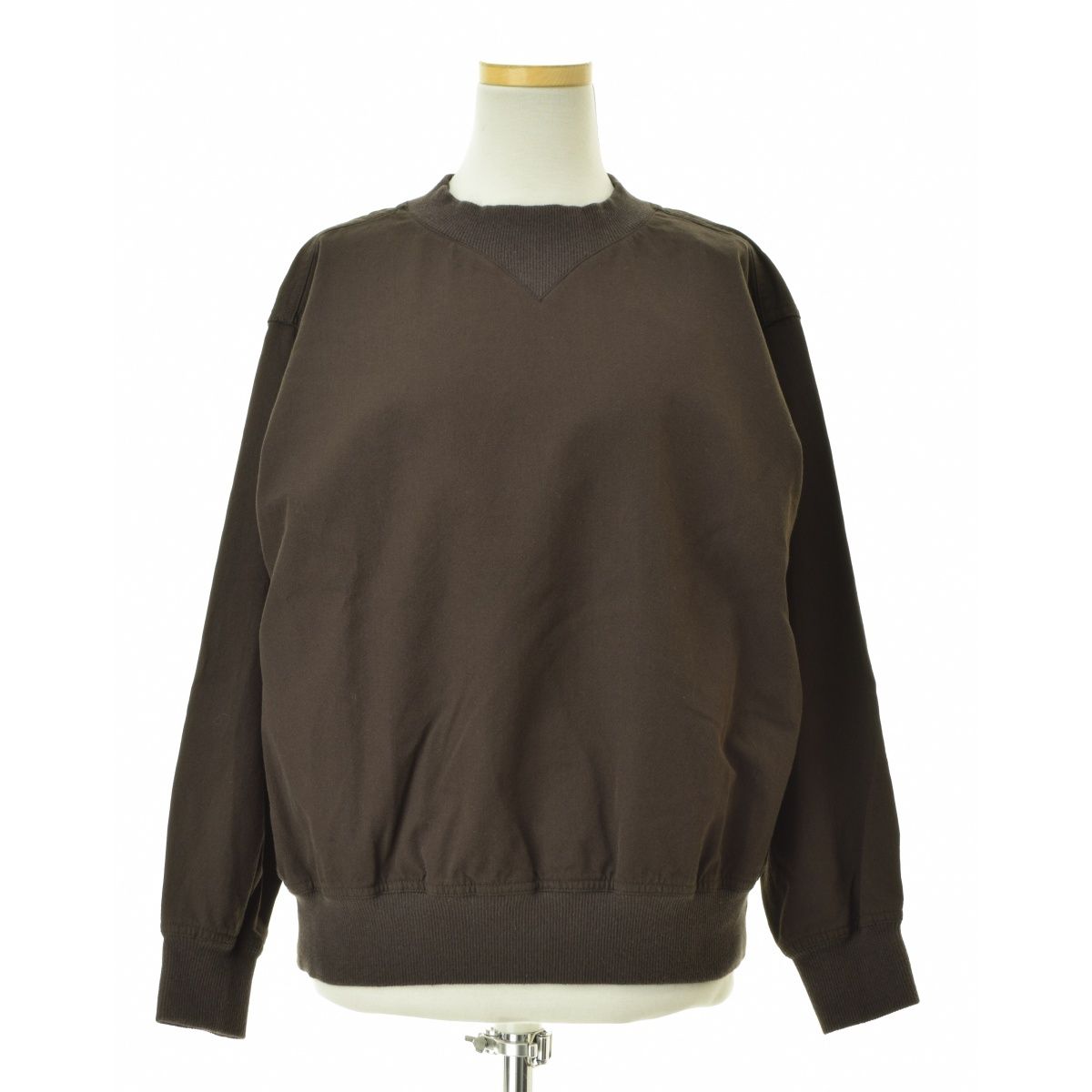 【MARGARETHOWELLMHL】24AW 595-4253512 WOOL COTTON TWILL ウールコットンツイル ラグラン長袖カットソー MARGARETHOWELLMHL】24AW 595-4253512 WOOL COTTON TWILL ウール