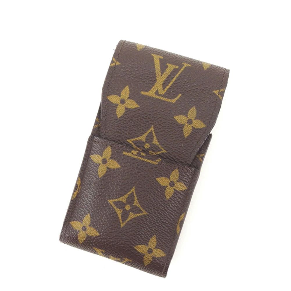 【最大30％OFF】ルイ・ヴィトン LOUIS VUITTON シガレットケース モノグラム エテュイシガレット ブラウン ベージュ レディース 中古