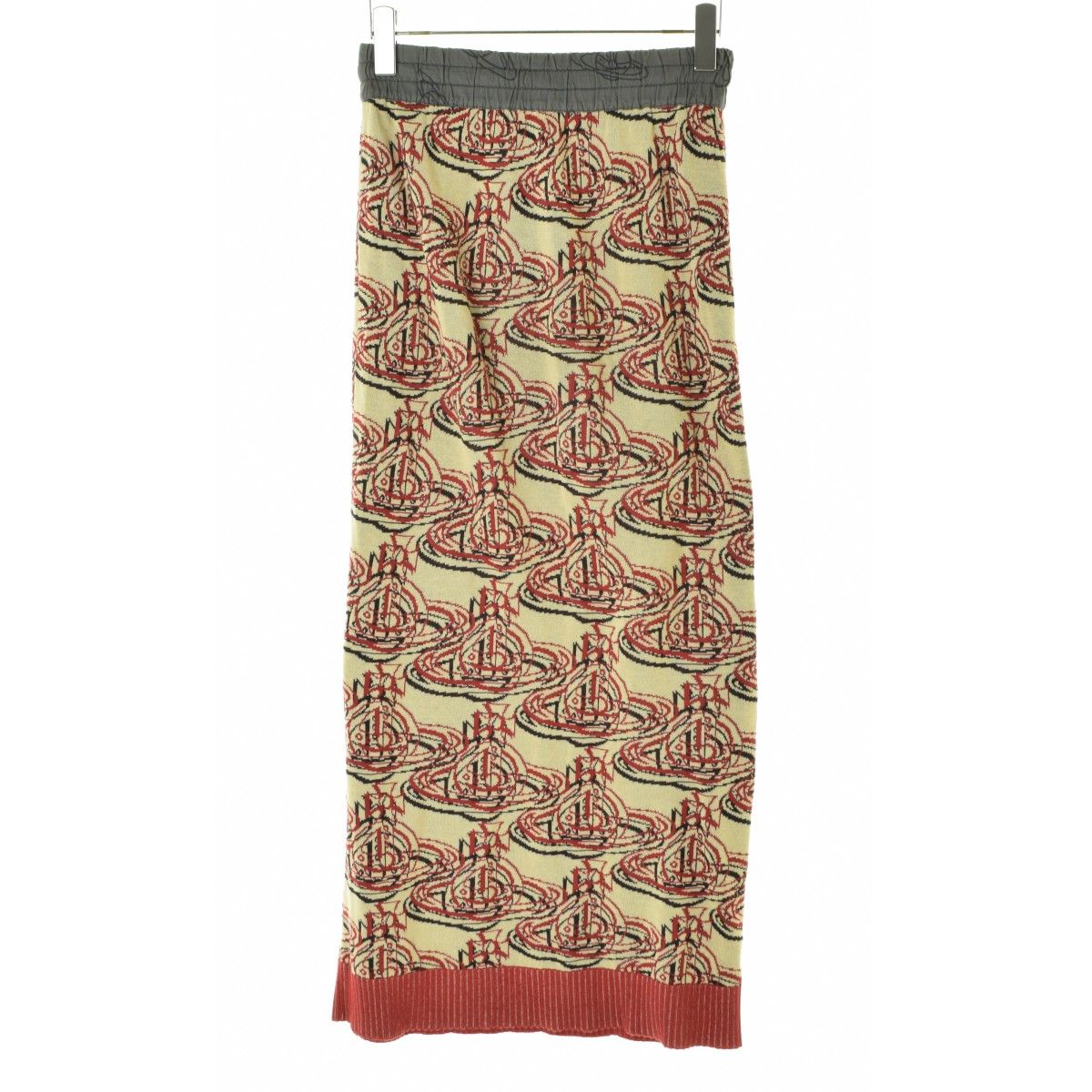 VIVIENNEWESTWOODREDLABEL カプセル オーブ刺繍ニットマキシスカート