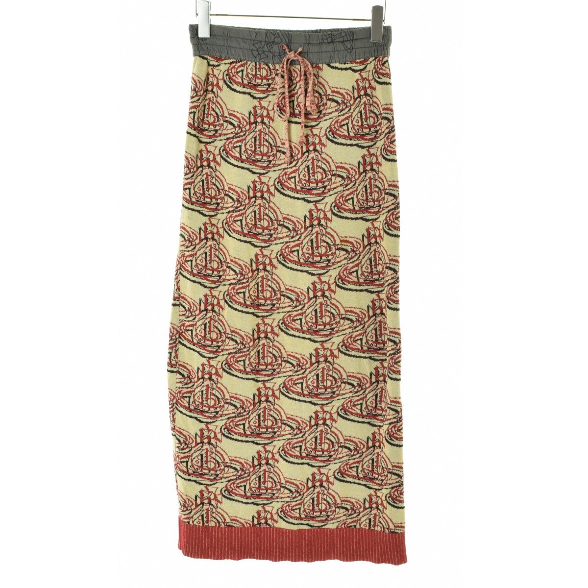 VIVIENNEWESTWOODREDLABEL カプセル オーブ刺繍ニットマキシスカート