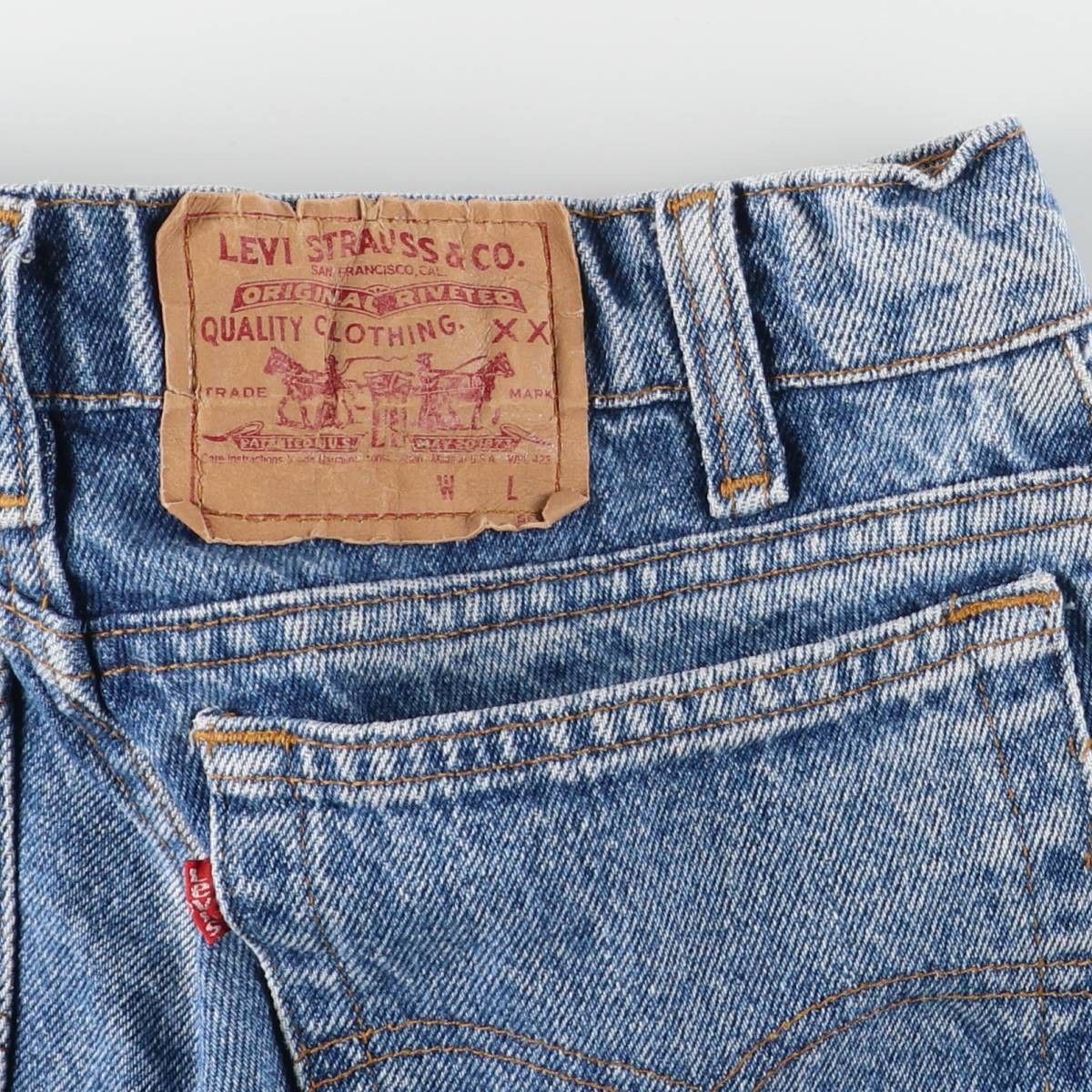 古着 90年代 リーバイス Levi s 550-4891 テーパードデニムパンツ メンズw 29相当 ヴィンテージ eaa 418976 上下セット ストライプ