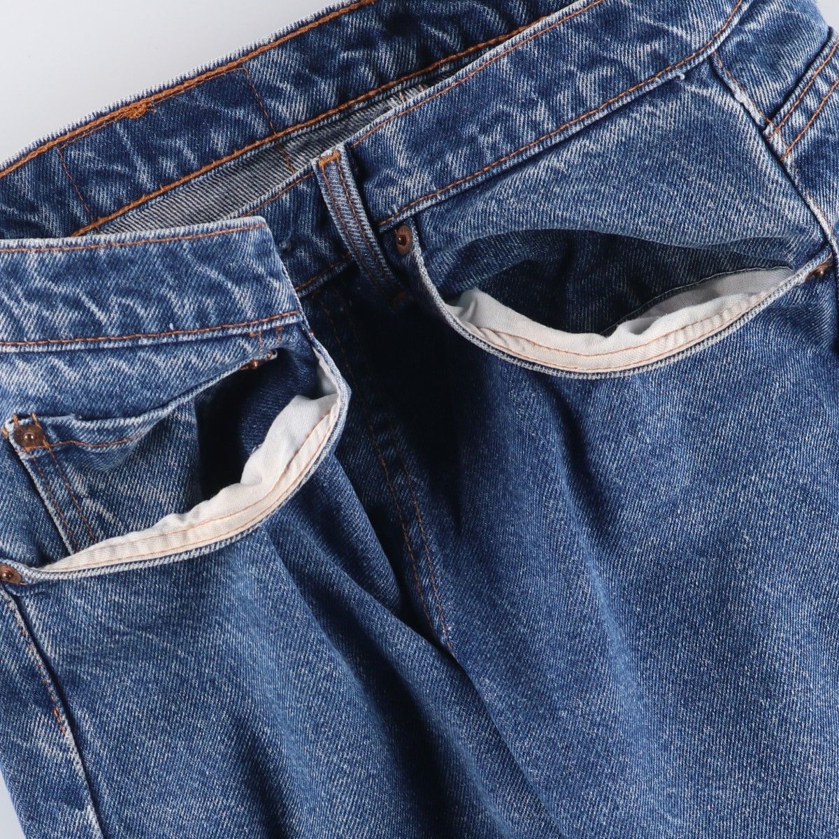 0216 テーパードデニムパンツ