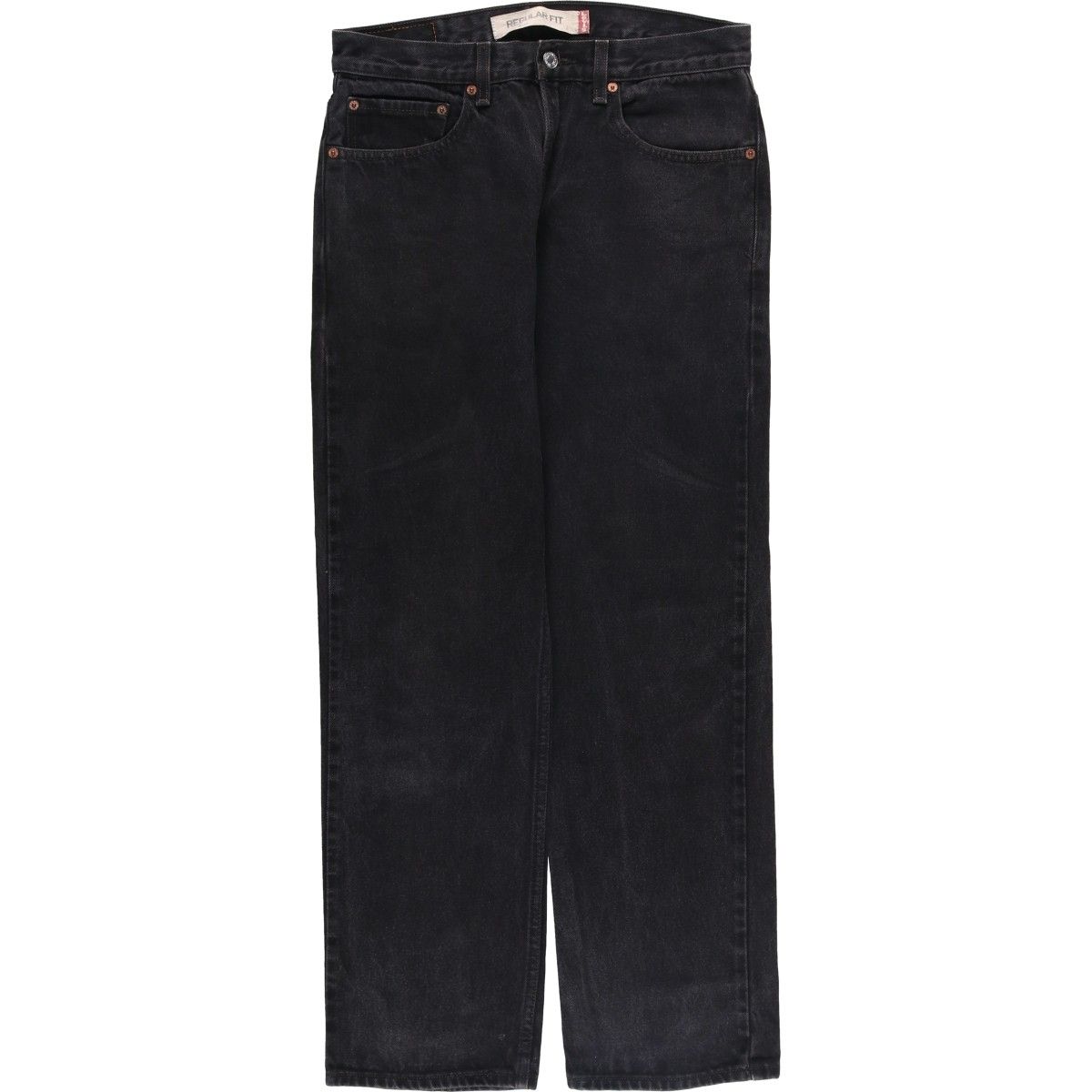 古着 00年代 リーバイス Levi s 505 REGULAR FIT ブラックデニム テーパードデニムパンツ メンズw 31相当 eaa 419730