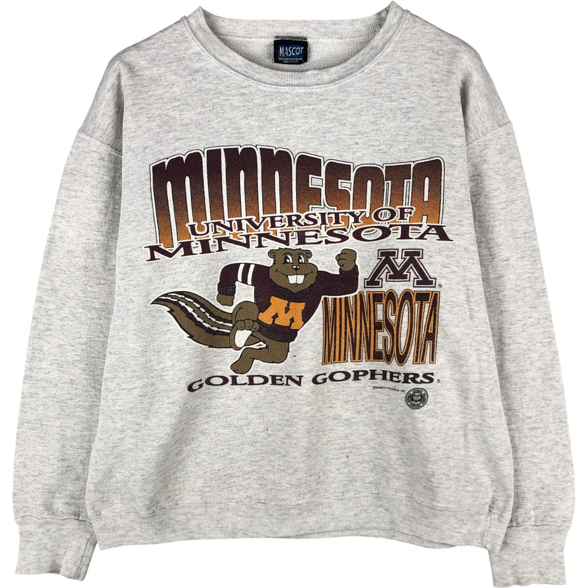 古着 90年代 MASCOT MINNESOTA ミネソタ大学 カレッジ キャラクター 