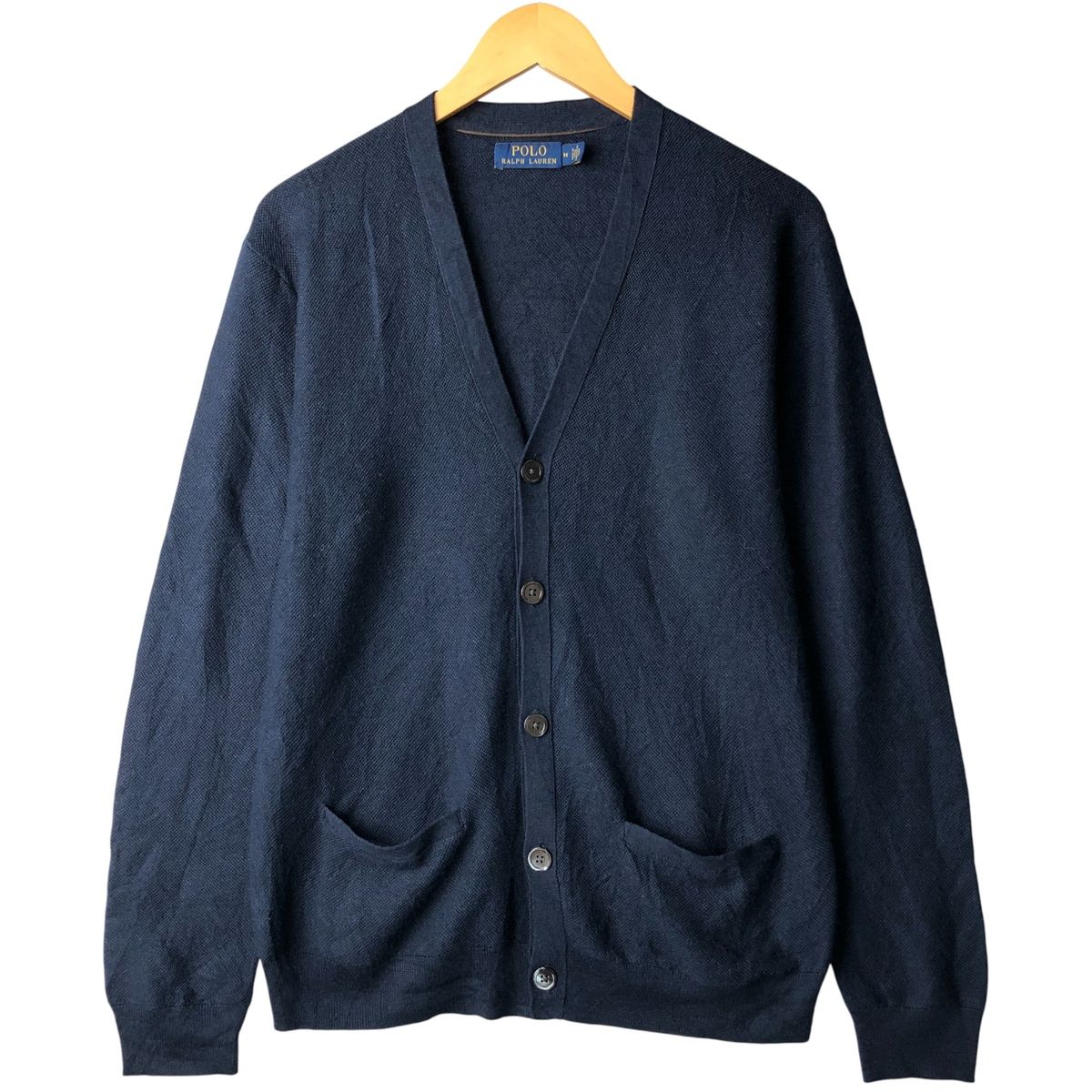 古着 ラルフローレン Ralph Lauren POLO カシミア混 ウールニットカーディガン メンズM相当 eaa 601075