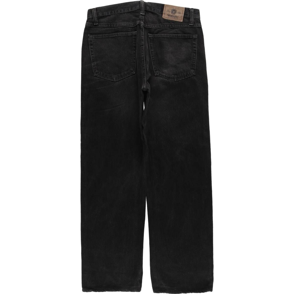 Wrangler ラングラー W32 ブラック ボトム 古着 黒 16374 中古・古着通販】Wrangler (ラングラー) 00's 後染ブラックデニム