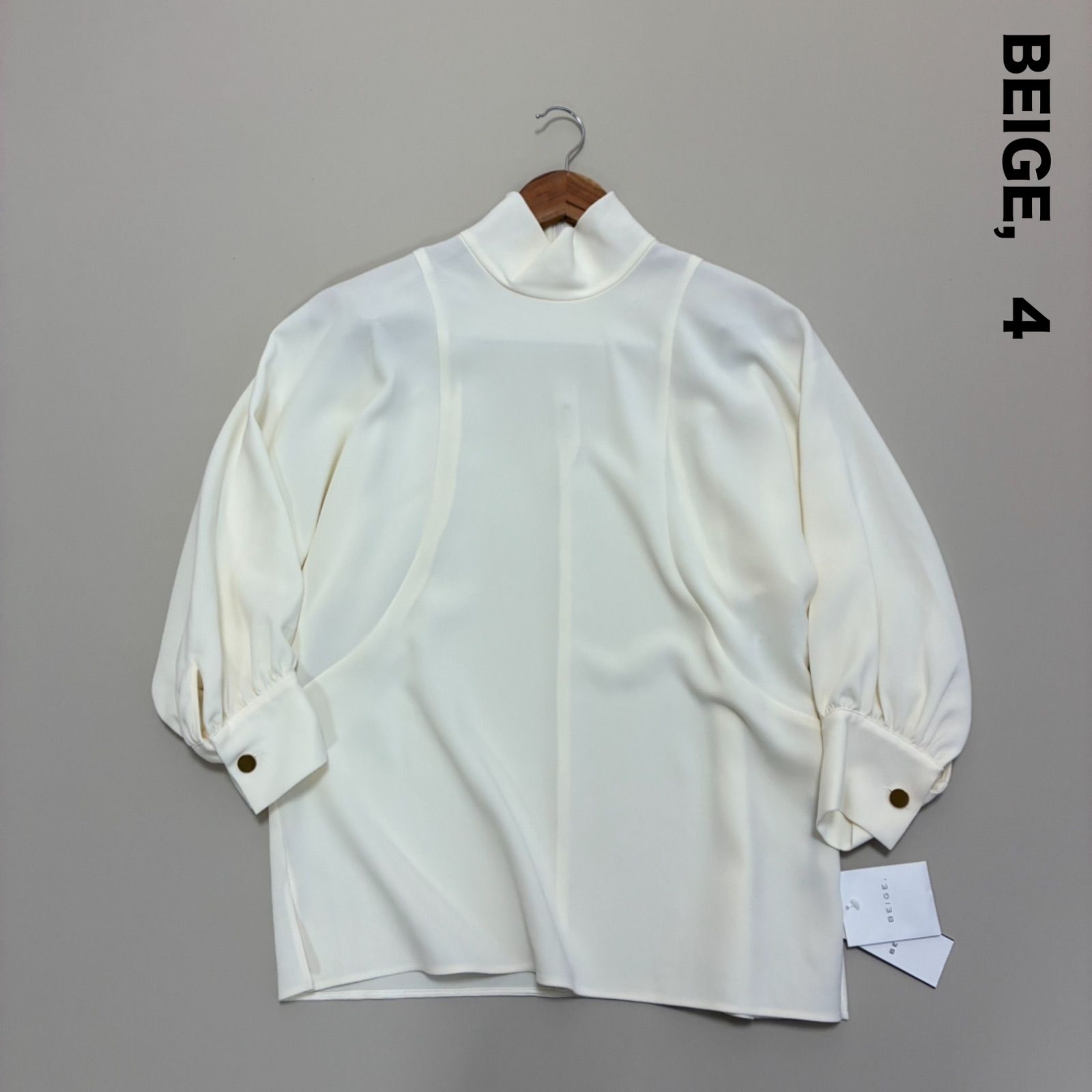 BEIGE ベイジ 22 AW SARRY ブラウス 4 オフホワイト