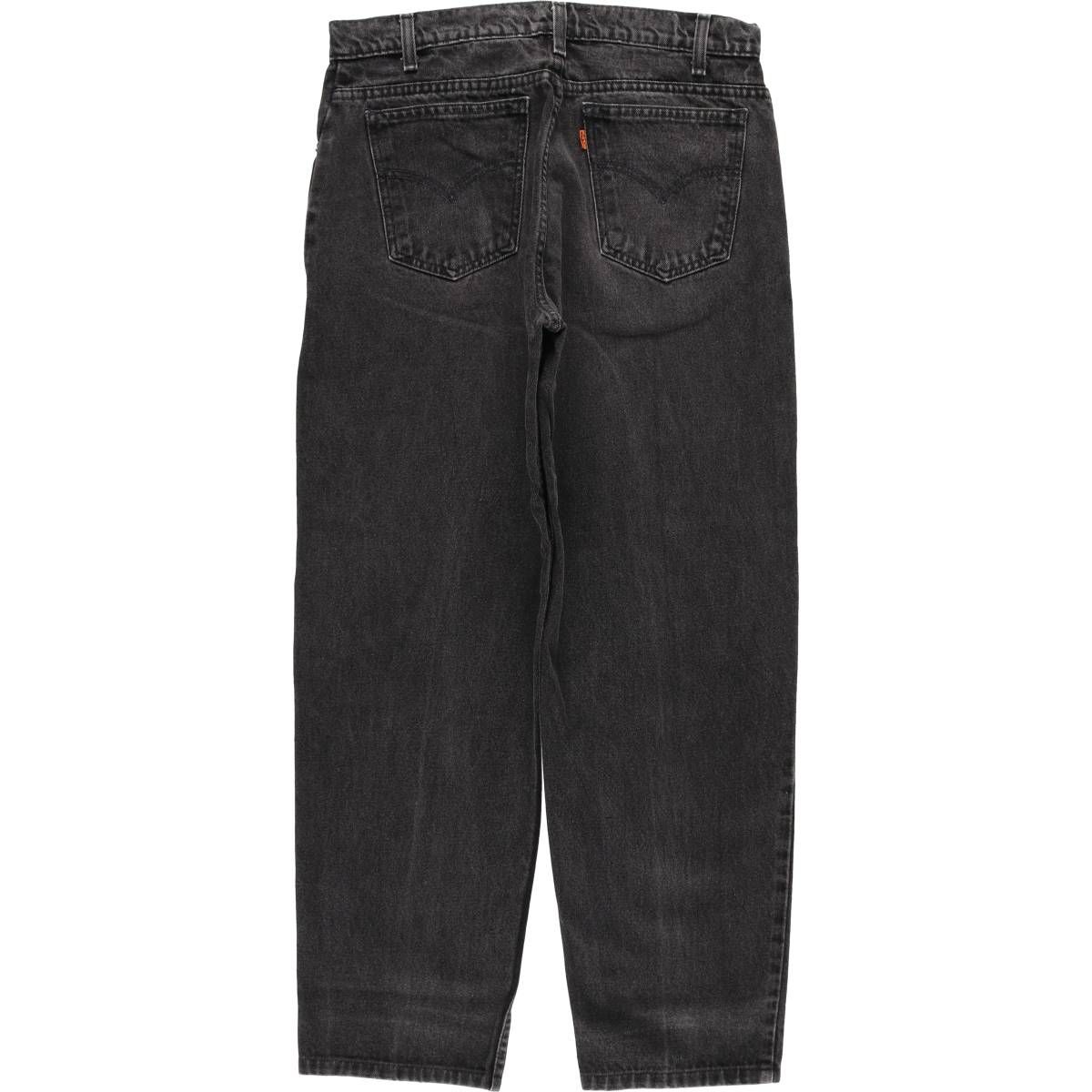 古着 90年代 リーバイス Levi's 550 オレンジタブ ブラックデニム