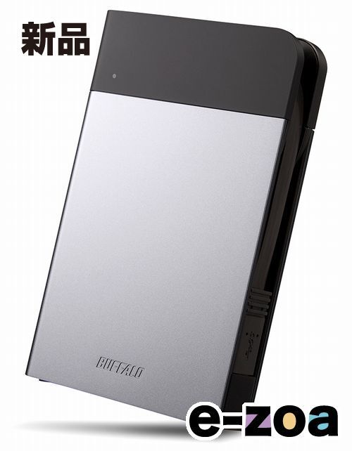 BUFFALO バッファロー ICカードロック解除対応 MILスペック 耐衝撃 防滴 防塵 ポータブルHDD 2 TB シルバー HD PZN 0 U 3 S 2378993