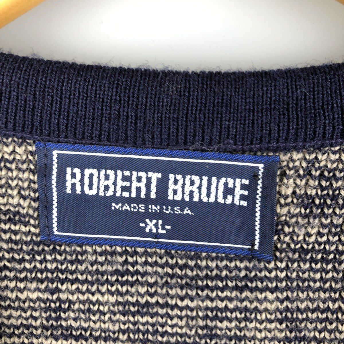 古着 ~90年代 Robert Bruce フェアアイル柄 ウールニットセーター USA 