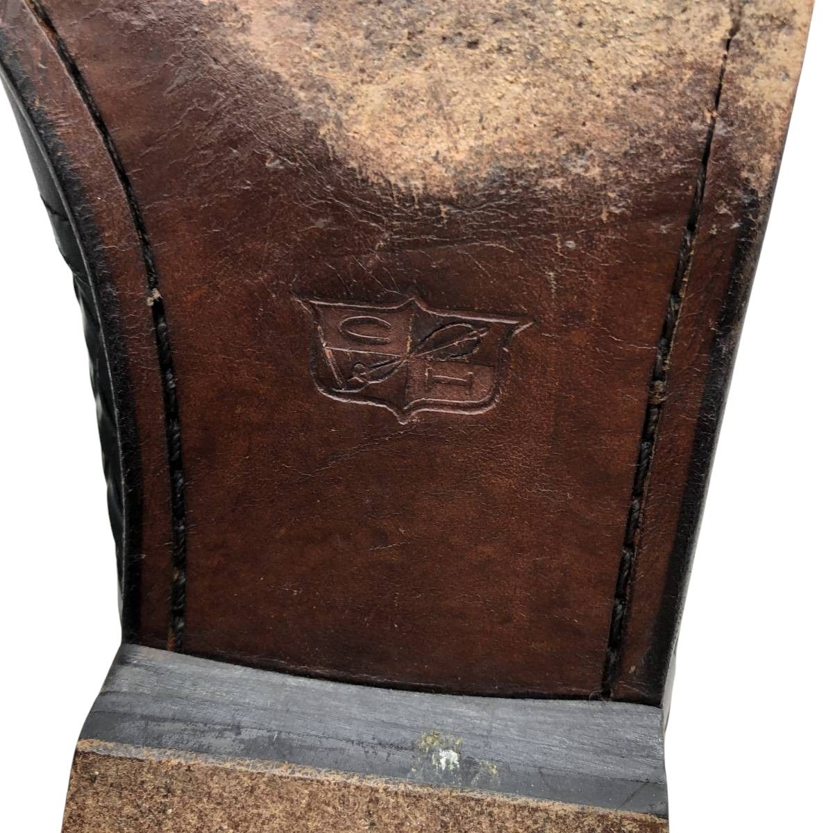  古着 コールハーン 編み込み コインローファー 10 M メンズ28 0 cm相当 saa 014592 デッキシューズ 靴