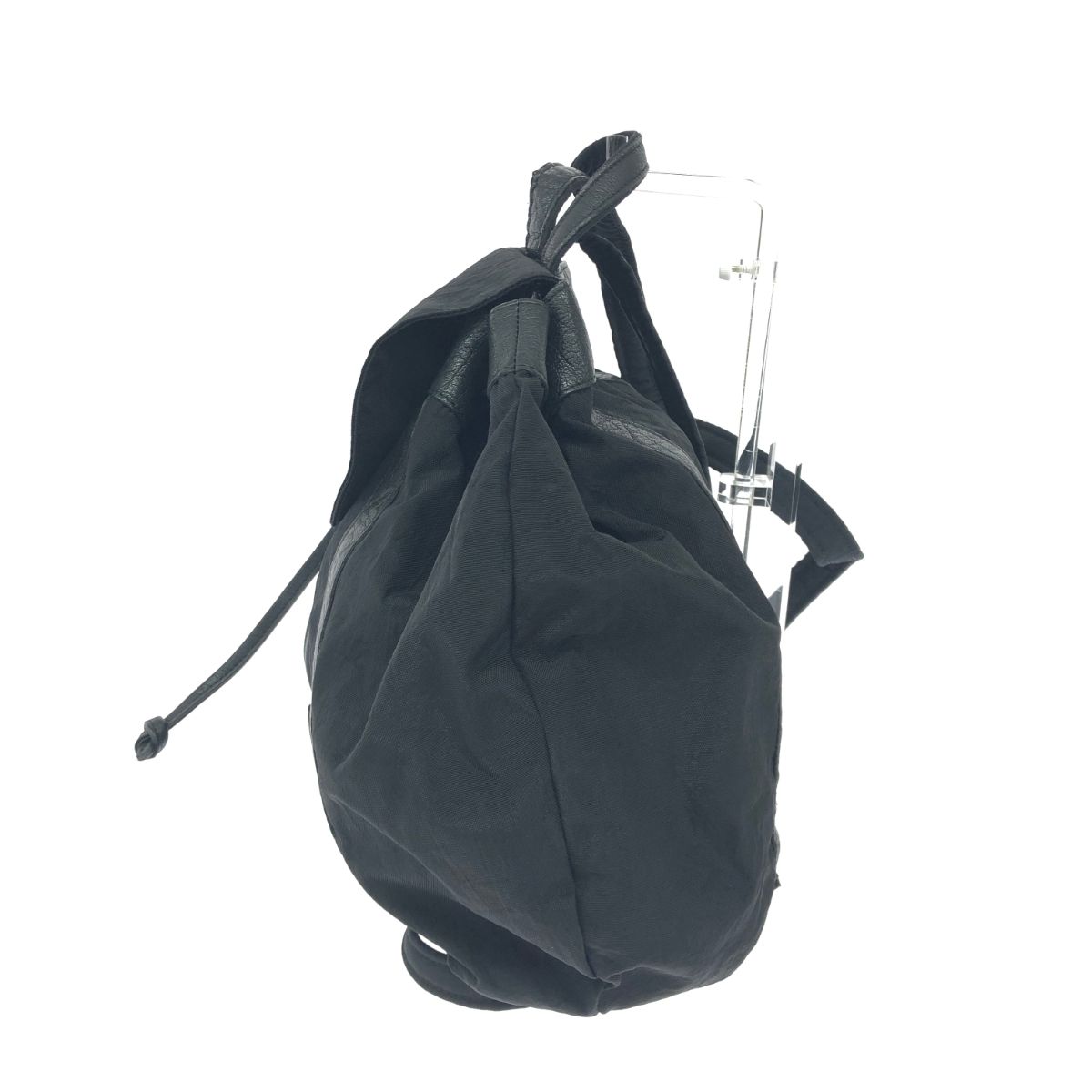 IBIZA イビサ リュック ナイロン×レザー ブラック レディース