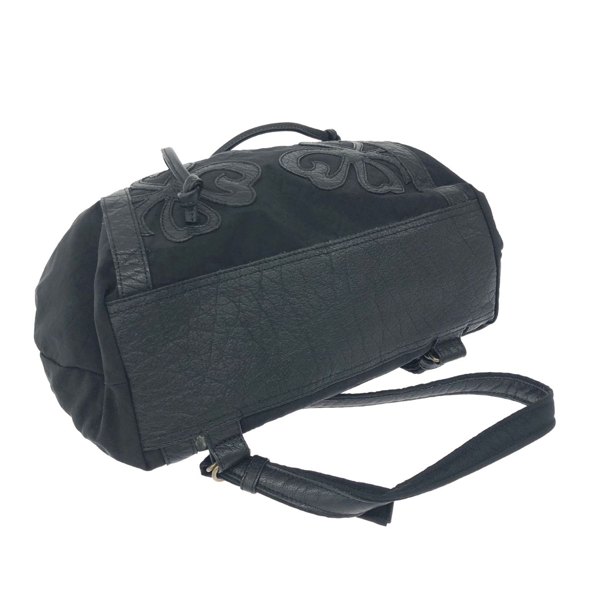 IBIZA イビサ リュック ナイロン×レザー ブラック レディース