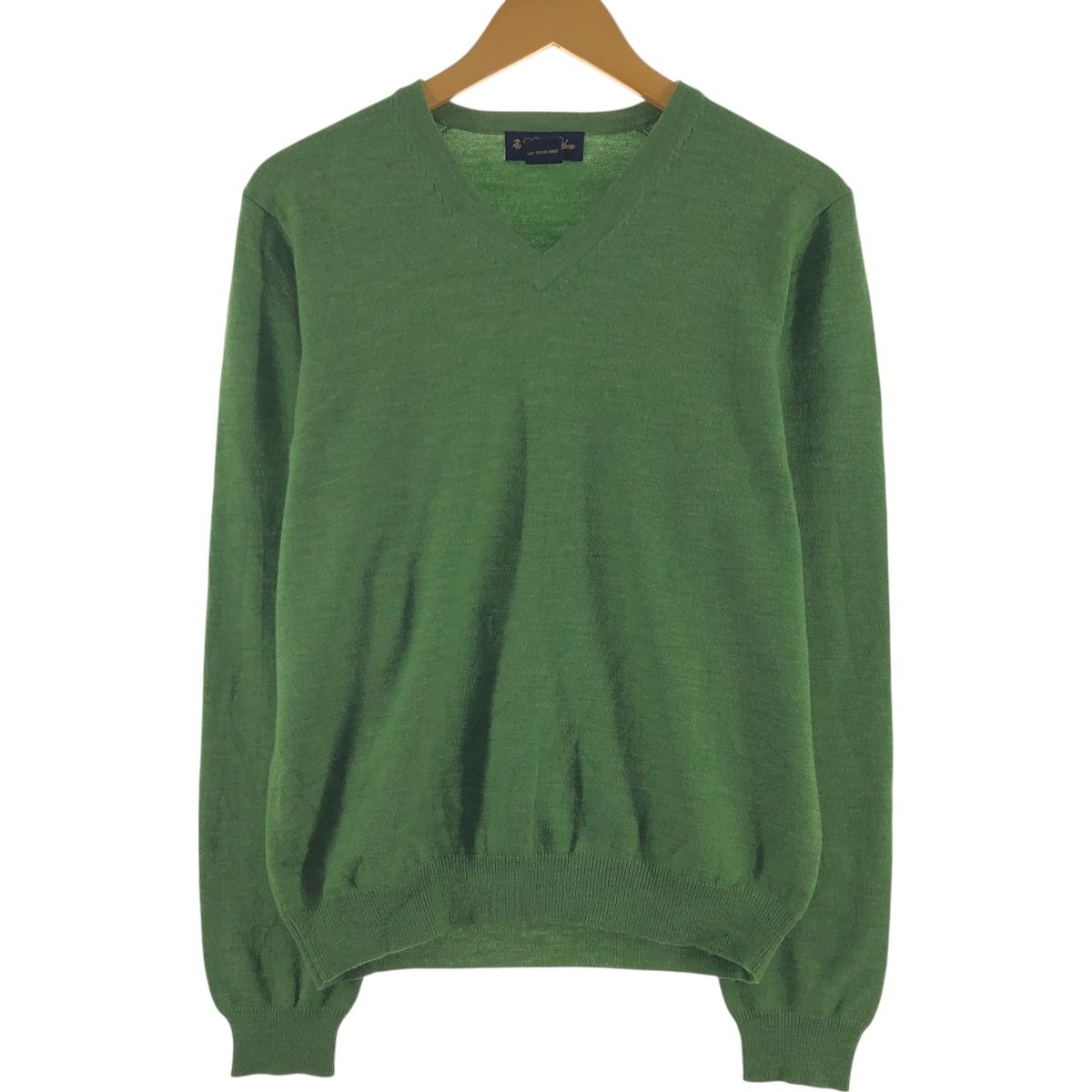 古着 ブルックスブラザーズ Brooks Brothers Vネック メリノウールニットセーター メンズS相当/eaa546634