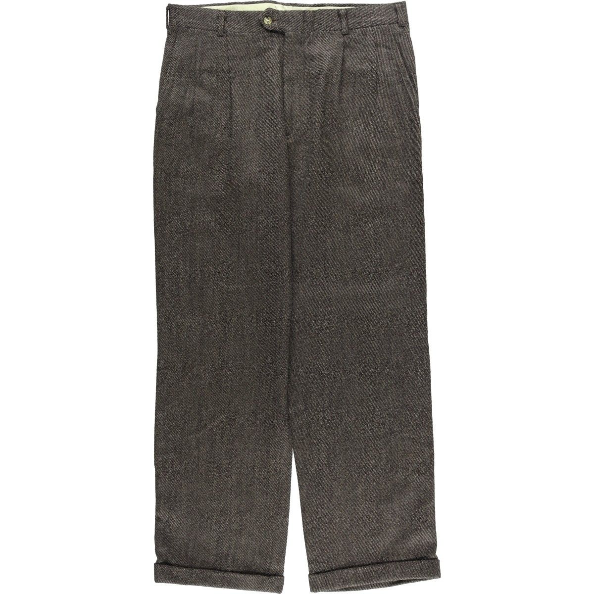 古着 FREDERICKu0026NELSON ツータック ウールパンツ スラックス USA製 メンズw34相当/eaa596205