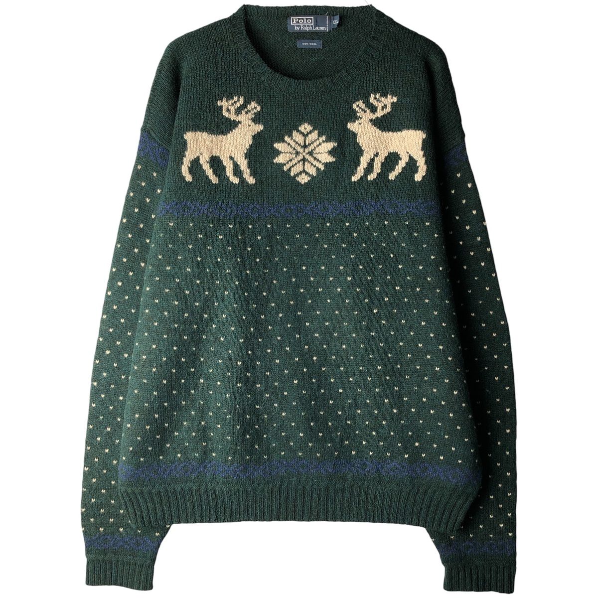 古着 ラルフローレン Ralph Lauren POLO by Ralph Lauren スノー柄 雪 