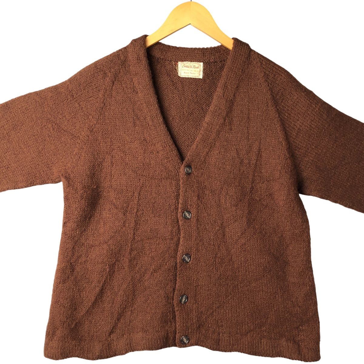 古着 60年代~ Custom Made カーディガン メンズS相当 ヴィンテージ