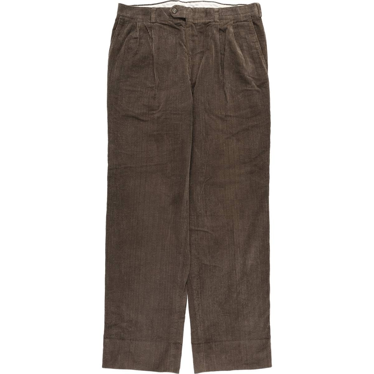 古着 NASH 太畝 ツータック コーデュロイパンツ メンズw 36相当 eaa 602303