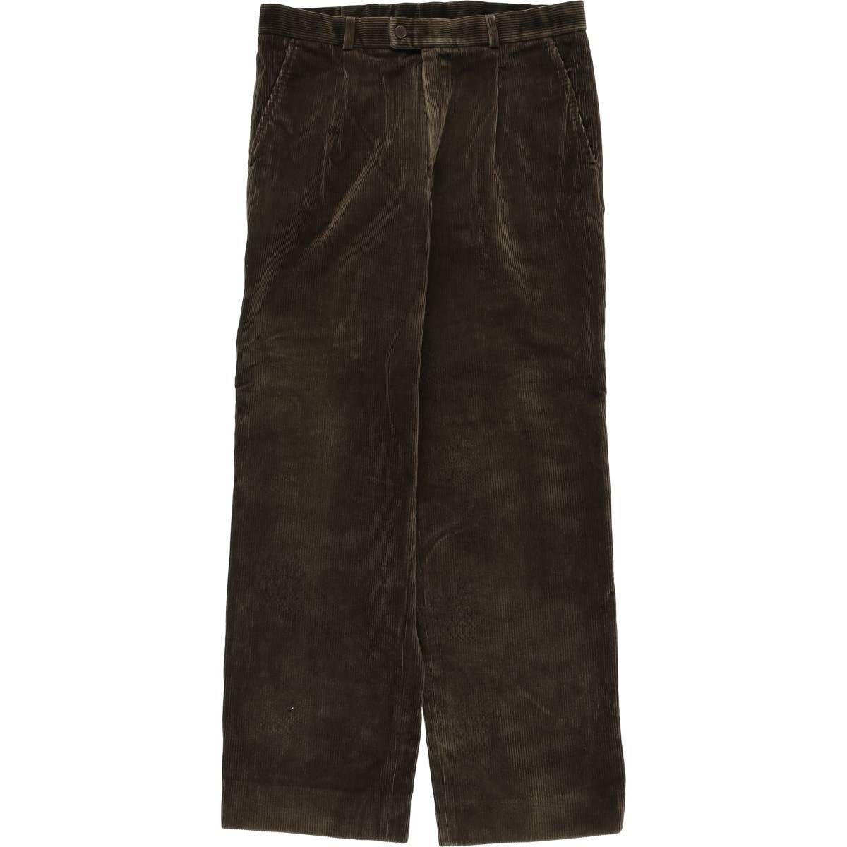 古着 ラコステ LACOSTE ワンタック コーデュロイパンツ メンズw 34相当 eaa 602311