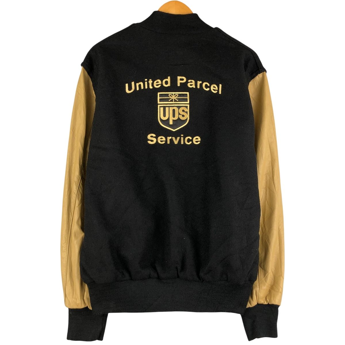 古着 80年代 ホロウェイ Holloway バックロゴ 袖革ウールボタン