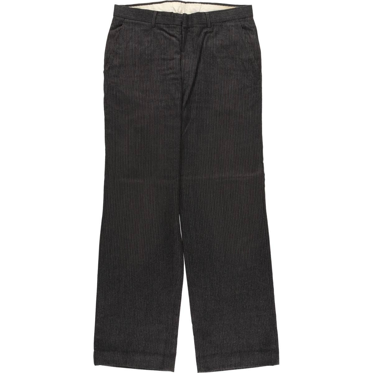 古着 ストライプ柄 スラックスパンツ メンズw 33相当 ヴィンテージ eaa 603318