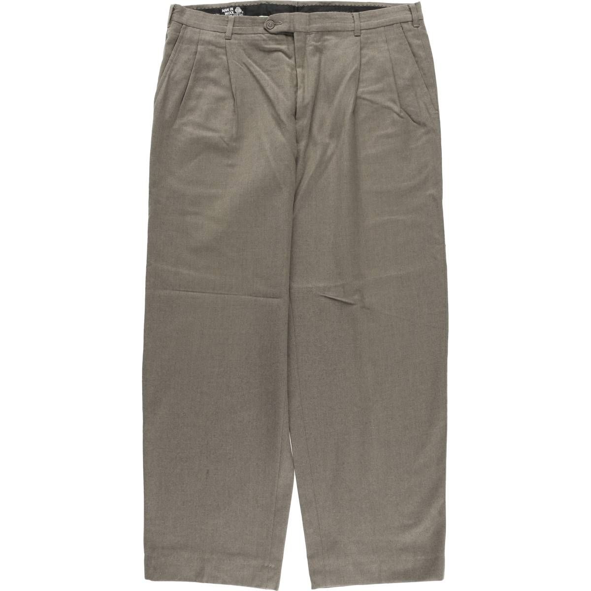 古着 ピエールカルダン Pierre Cardin ツータック ウールパンツ スラックス メンズw 36相当 ヴィンテージ eaa 603324