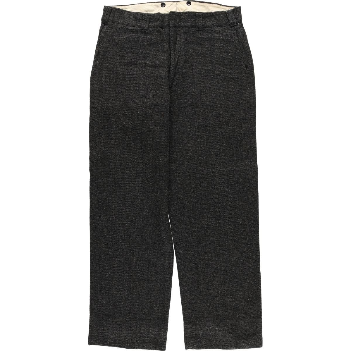 古着 70年代 ウールリッチ ヘリンボーン ウールパンツ スラックス メンズw 35相当 ヴィンテージ eaa 603332