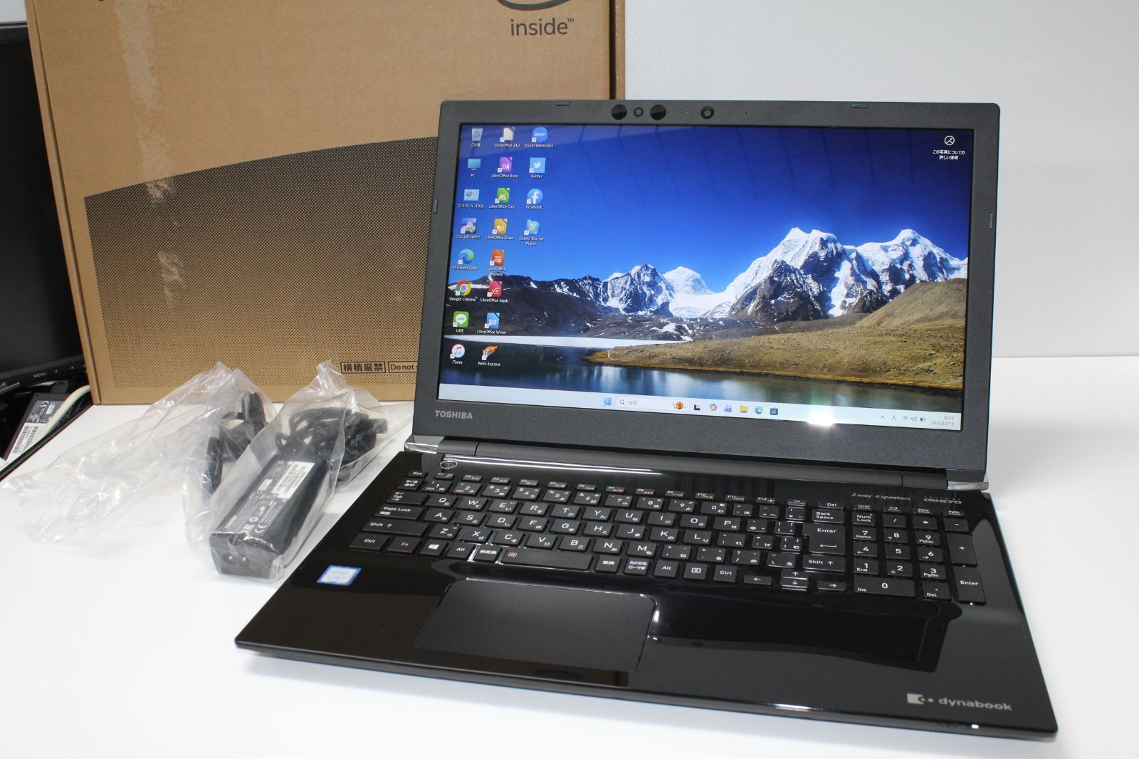  【中古ノートPC】東芝〈dynabook T75/GBD〉Intel Coe i7/SSD512GB/メモリ8GB ⑤ Windowsノート本体