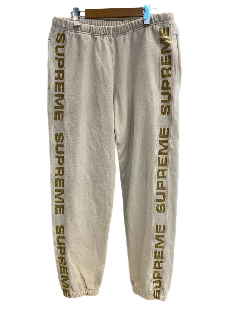 シュプリーム SUPREME Metallic Rib Sweatpant Natural メタリックリブ
