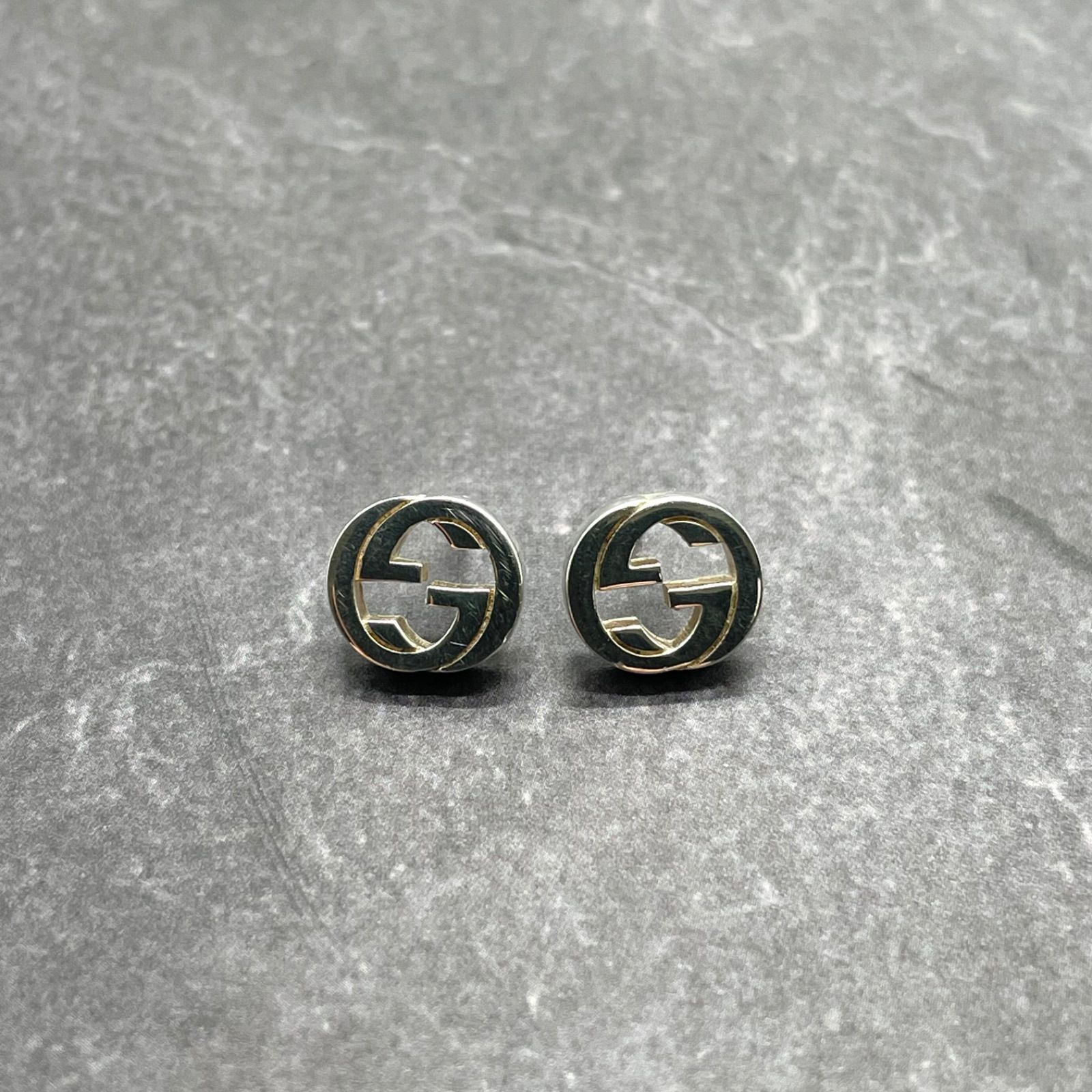 GUCCI グッチ ピアス インターロッキングG レディース GGロゴ シルバー 銀 シルバー925 き