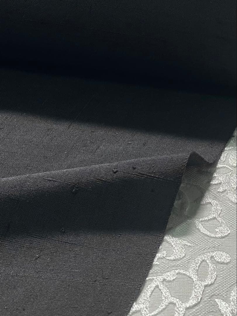 玉緒里 猪俣謹製 紬 玉糸 反物 無地 絹 SA 039