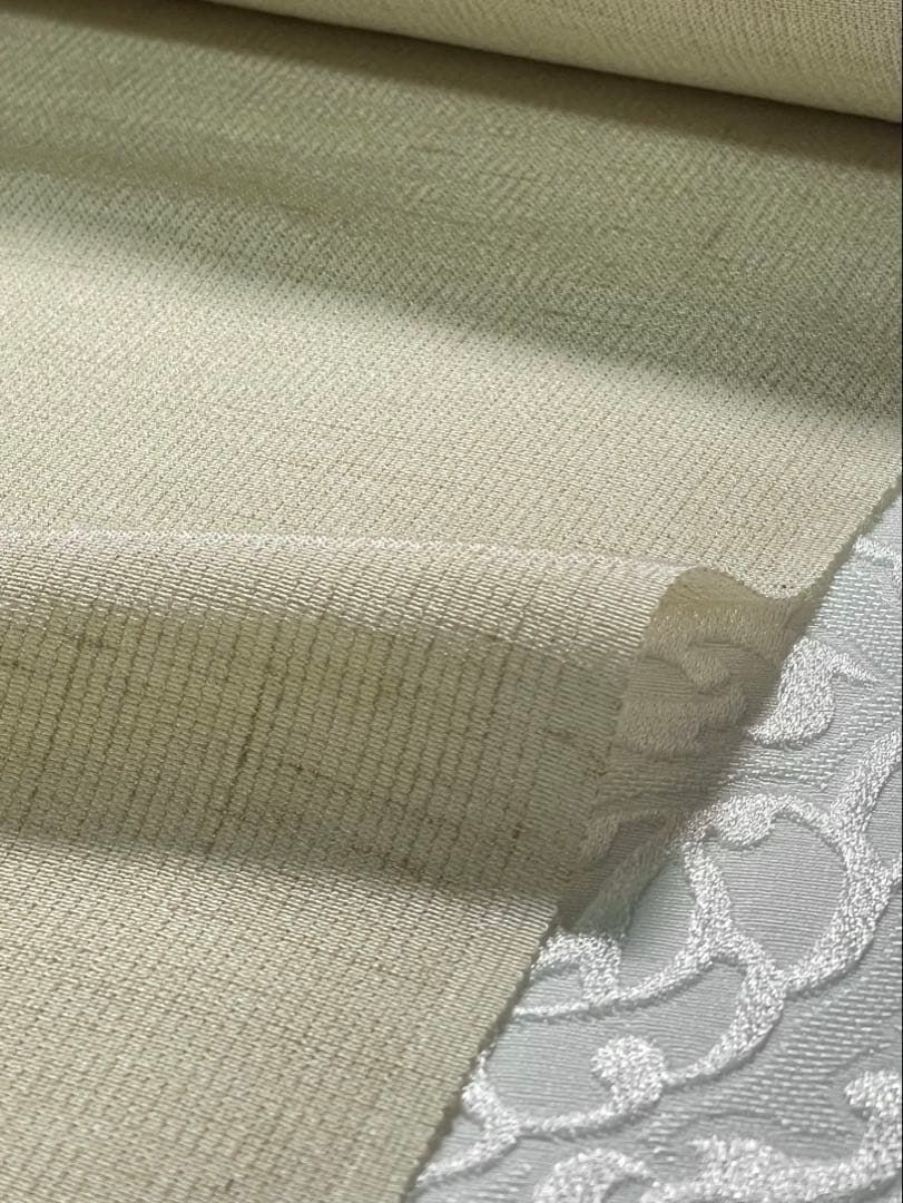 黄金繭 クリキュラ ゴールドシルク 無地 反物 浜ちりめん 正絹 SA032