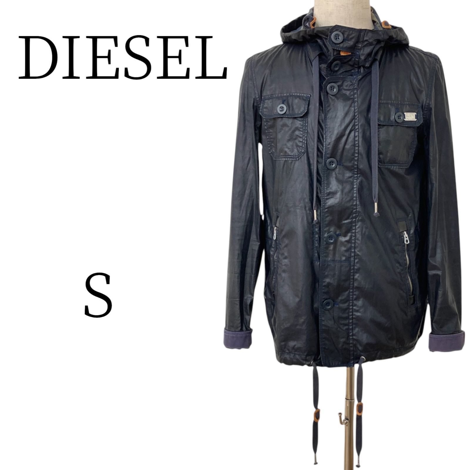 DIESEL ディーゼル 黒 ジャケット・アウター S - メルカリ