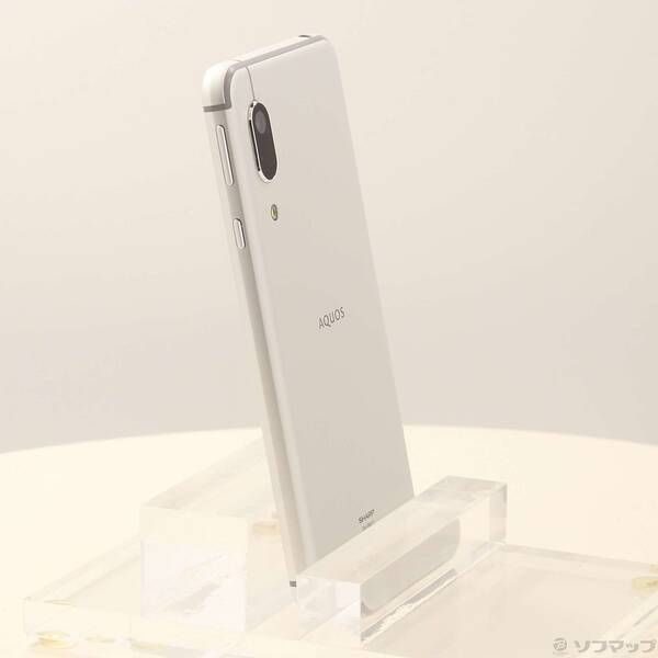 中古品〕 AQUOS sense3 lite 64GB シルバーホワイト SH-RM12 楽天 SIM