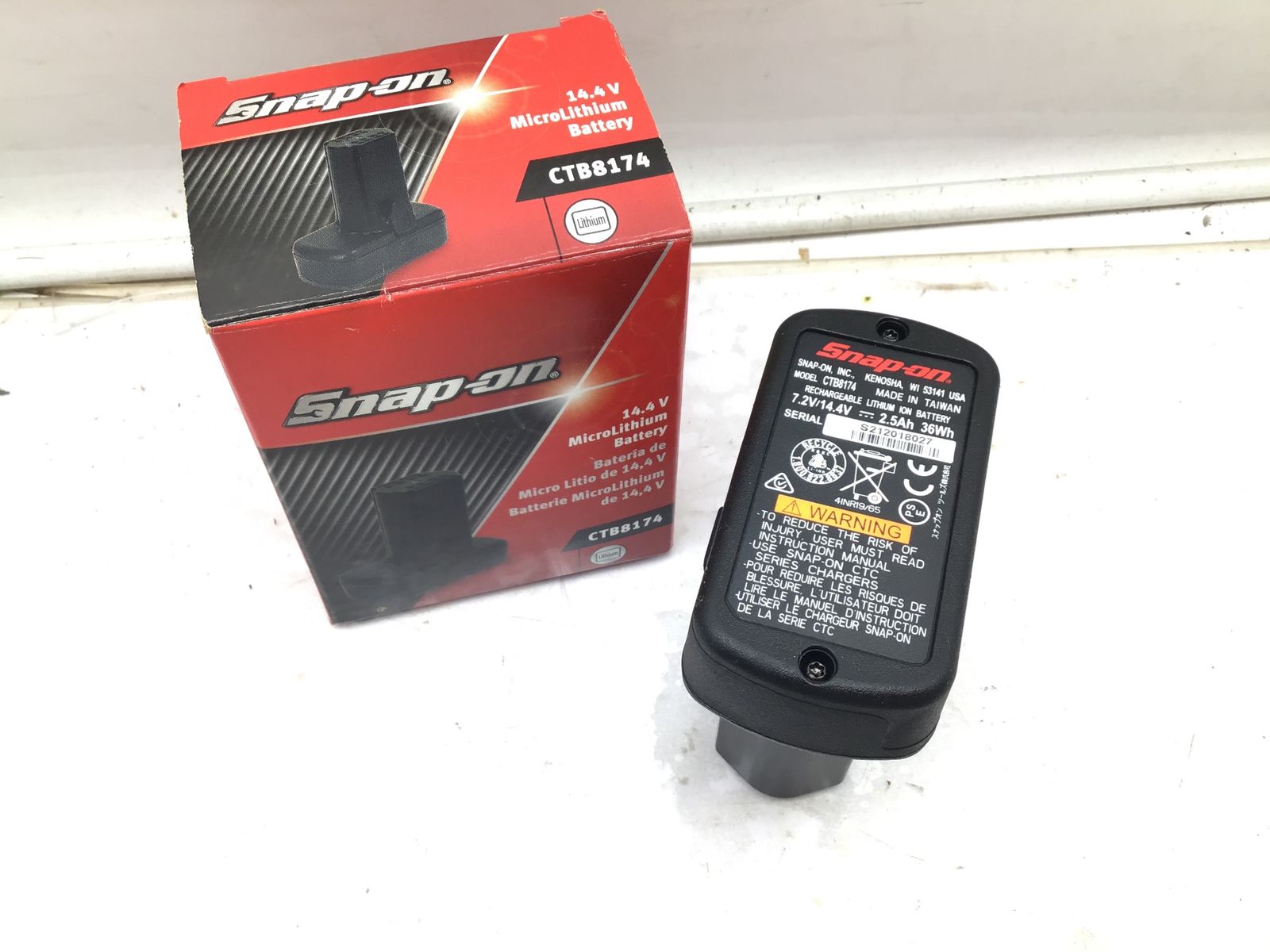 未使用に近い】☆Snap-on/スナップオン 14.4vコードレスインパクト 