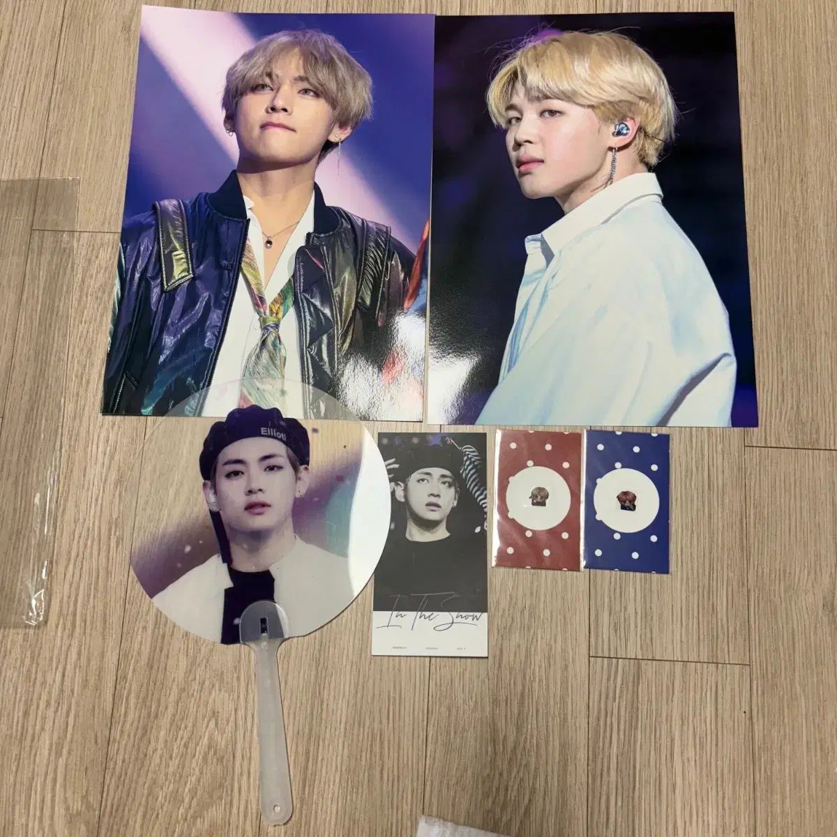 BTS グッズ セット　cd dvd トレカなし　うちわ ジミン　テテ BTS V（ヴィ・テヒョン・テテ）ジミン（JIMIN・パクジミン）フォト