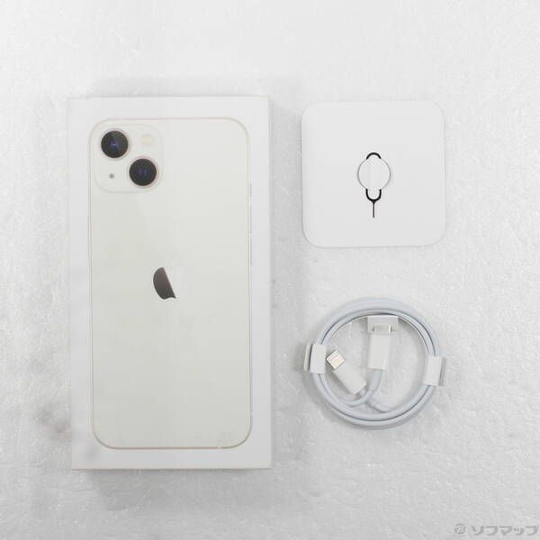 中古品〕 iPhone13 128GB スターライト MLND3J／A SIMフリー【196