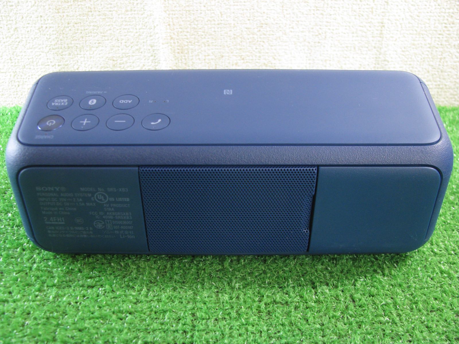 R1999】SONY ワイヤレス ポータブルスピーカー SRS-XB3 ブルー - メルカリ