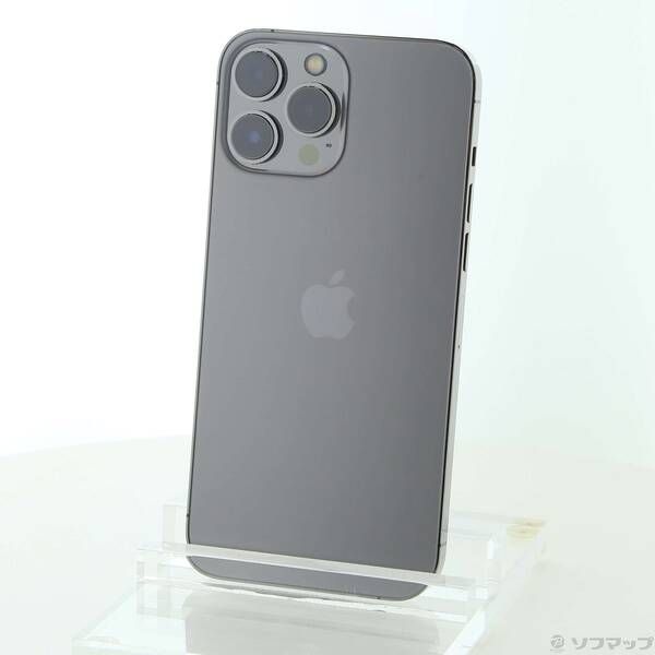 【得価，本物保証】 〔中古品〕 iPhone13 Pro Max 512GB グラファイト MLJQ3J／A SIMフリー【352】 スマートフォン本体