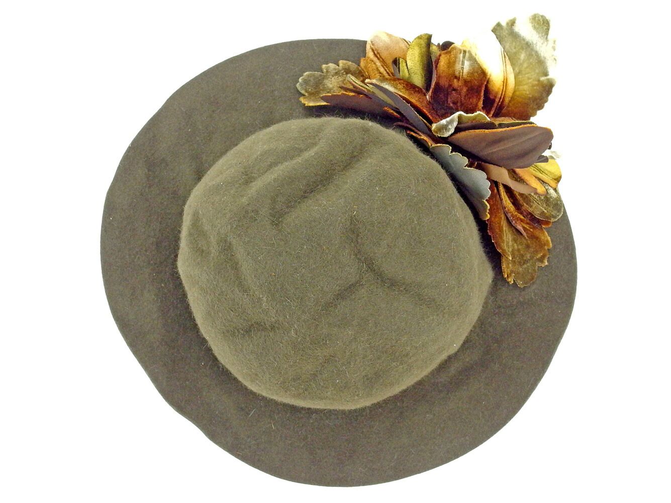 ミュウミュウ MIUMIU ハット ハット フラワーモチーフ付き ダーク