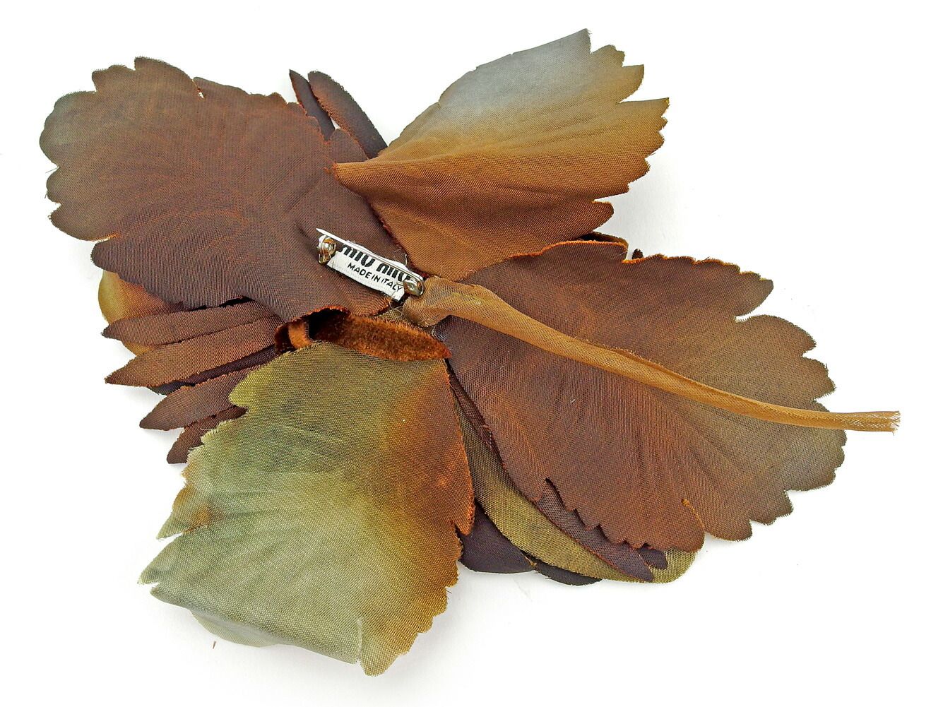 ミュウミュウ MIUMIU ハット ハット フラワーモチーフ付き ダーク