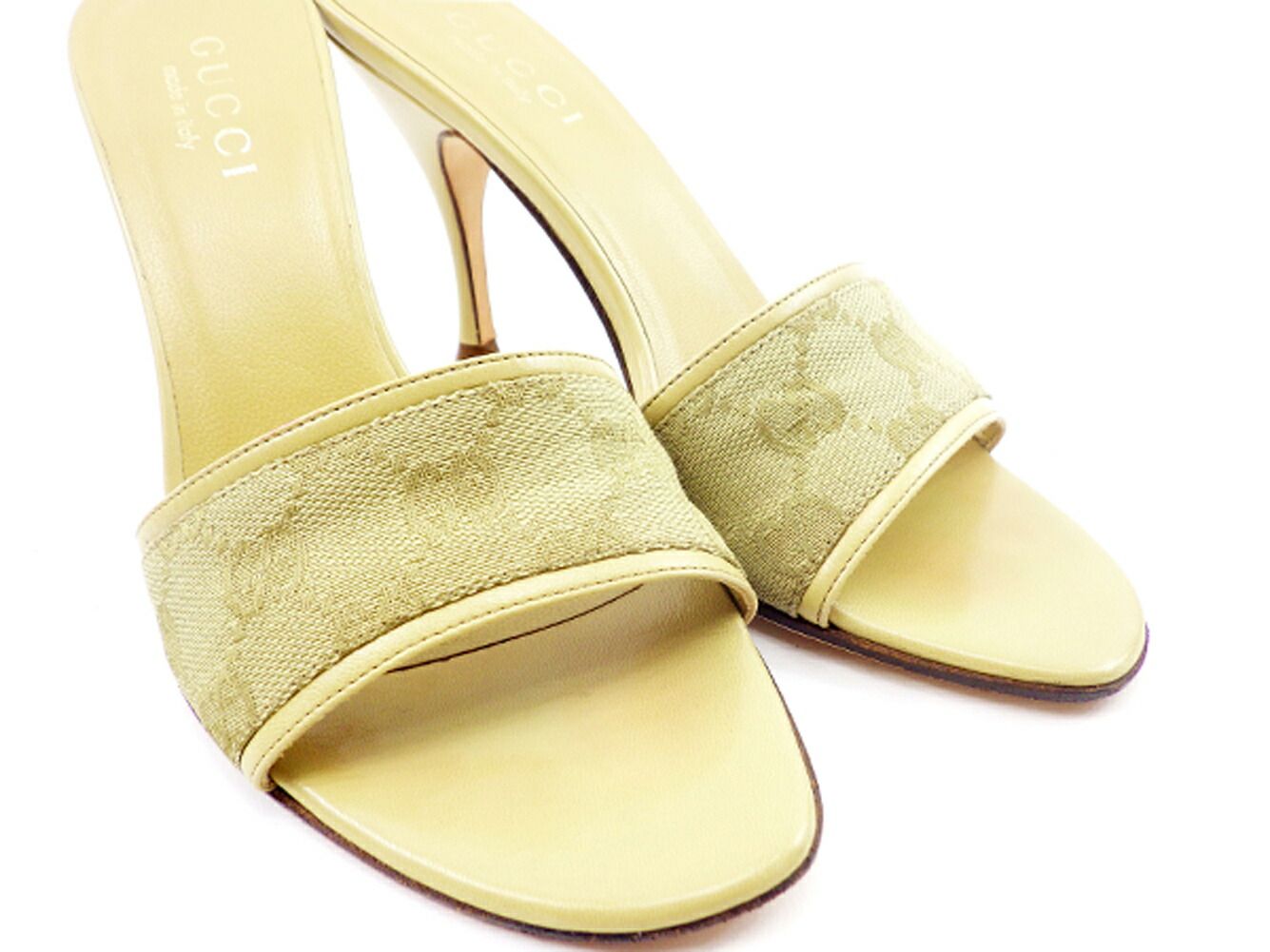 最大30％OFF】グッチ GUCCI サンダル GGキャンバス #36C ベージュ