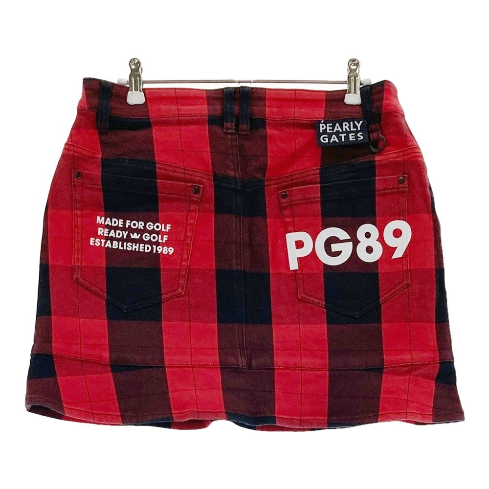 サイズ：1 PEARLY GATES パーリーゲイツ ストレッチスカート チェック