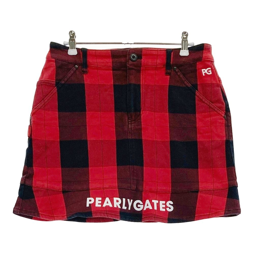 サイズ：1 PEARLY GATES パーリーゲイツ ストレッチスカート チェック