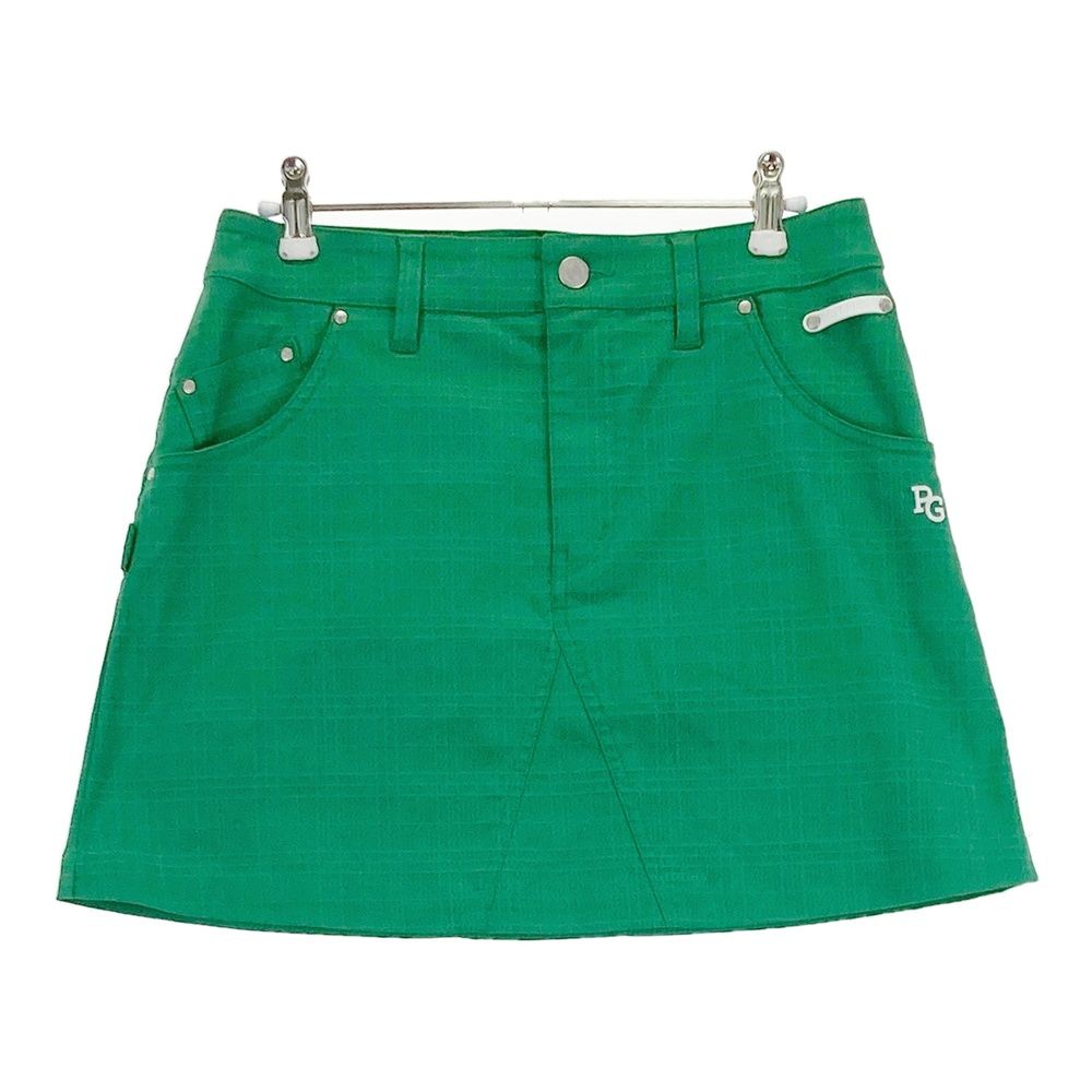 サイズ 1 PEARLY GATES パーリーゲイツ 2025年 ストレッチスカート チェック柄 グリーン系 ゴルフウェア レディース ストスト