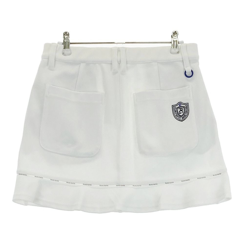 サイズ 1 PEARLY GATES パーリーゲイツ スカート ヘリンボーン総柄 ホワイト系 ゴルフウェア レディース ストスト