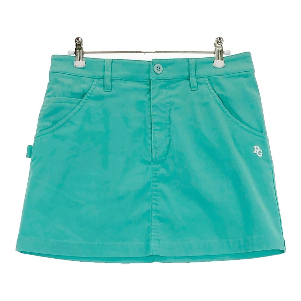 サイズ 1 PEARLY GATES パーリーゲイツ ストレッチスカート バックプリント ブルー系 ゴルフウェア レディース ストスト