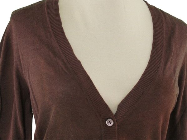 【X'masセール★30%OFF】ミュウミュウ MIUMIU カーディガンVネック ♯40サイズ ニット ブラウン レディース 中古 最大30％OFF☆新春セール】ミュウミュウ MIUMIU カーディガン Vネック