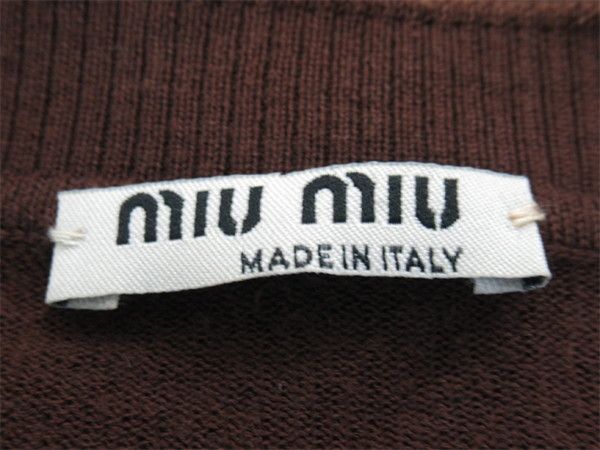 最大30％OFF☆新春セール】ミュウミュウ MIUMIU カーディガン Vネック